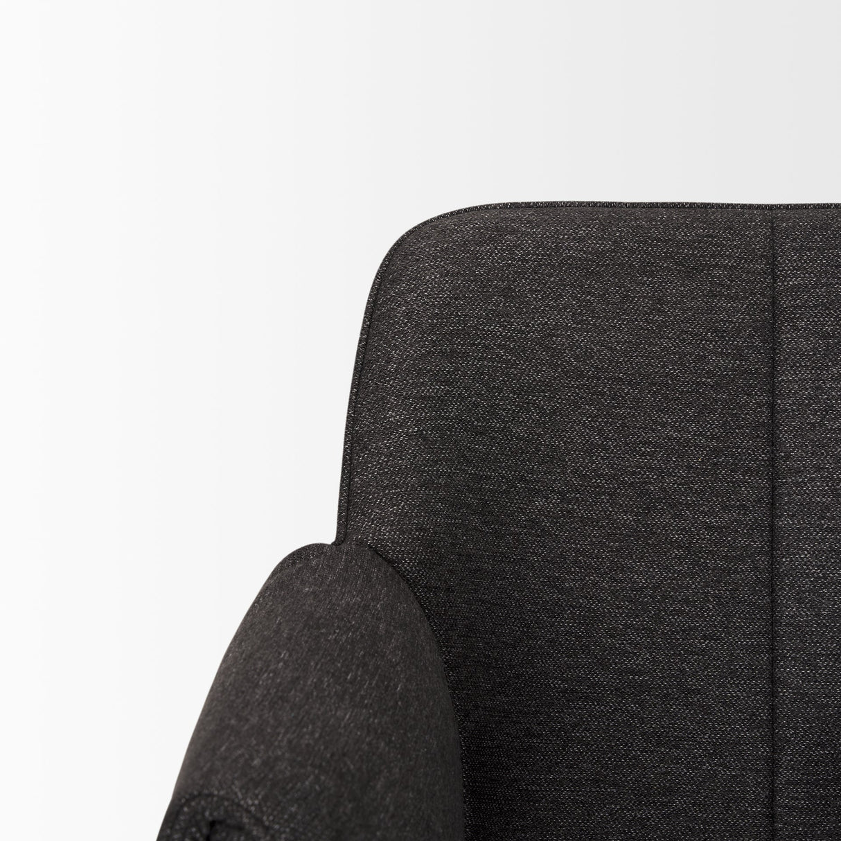 Brently Dining Chair w/ Gray Fabric & Matte Black Metal Legs, Set of 2 by Mercana at Eve Furniture