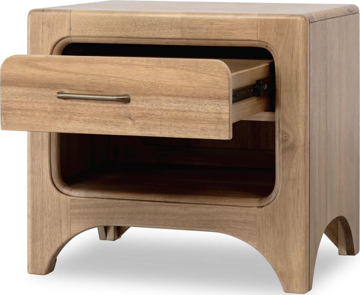 Brentwood Brioche One Drawer Nightstand w/CM by Modus Furniture at Eve Furniture