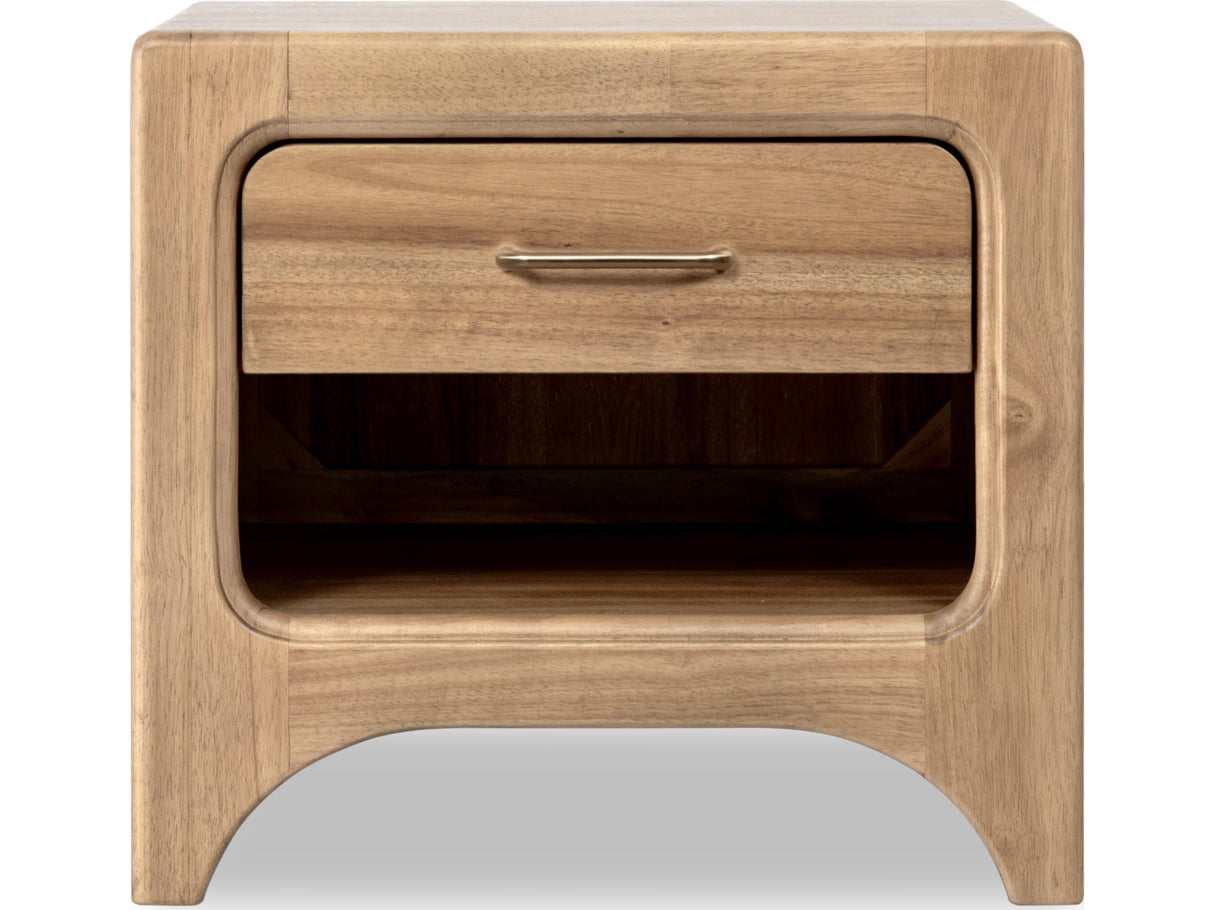 Brentwood Brioche One Drawer Nightstand w/CM by Modus Furniture at Eve Furniture