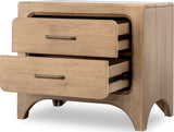 Brentwood Brioche Two Drawer Nightstand w/CM by Modus Furniture at Eve Furniture