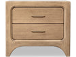 Brentwood Brioche Two Drawer Nightstand w/CM by Modus Furniture at Eve Furniture