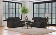 Brentwood Dark Charcoal 2-piece Upholstered Motion Reclining Sofa Set by Coaster at Eve Furniture