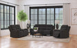 Brentwood Dark Charcoal 3-piece Upholstered Motion Reclining Sofa Set by Coaster at Eve Furniture