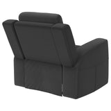 Brentwood Dark Charcoal Upholstered Recliner Chair by Coaster at Eve Furniture