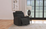 Brentwood Dark Charcoal Upholstered Recliner Chair by Coaster at Eve Furniture