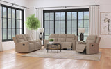 Brentwood Taupe 3-piece Upholstered Motion Reclining Sofa Set by Coaster at Eve Furniture