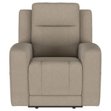 Brentwood Taupe Upholstered Manual Reclining Living Room Set by Coaster at Eve Furniture