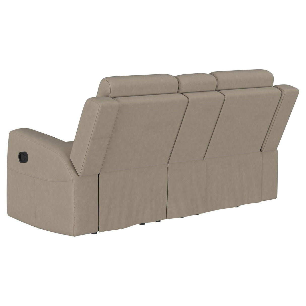 Brentwood Taupe Upholstered Manual Reclining Living Room Set by Coaster at Eve Furniture