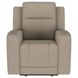 Brentwood Taupe Upholstered Manual Reclining Living Room Set by Coaster at Eve Furniture