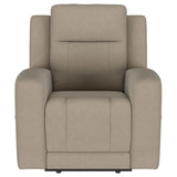 Brentwood Taupe Upholstered Recliner Chair by Coaster at Eve Furniture