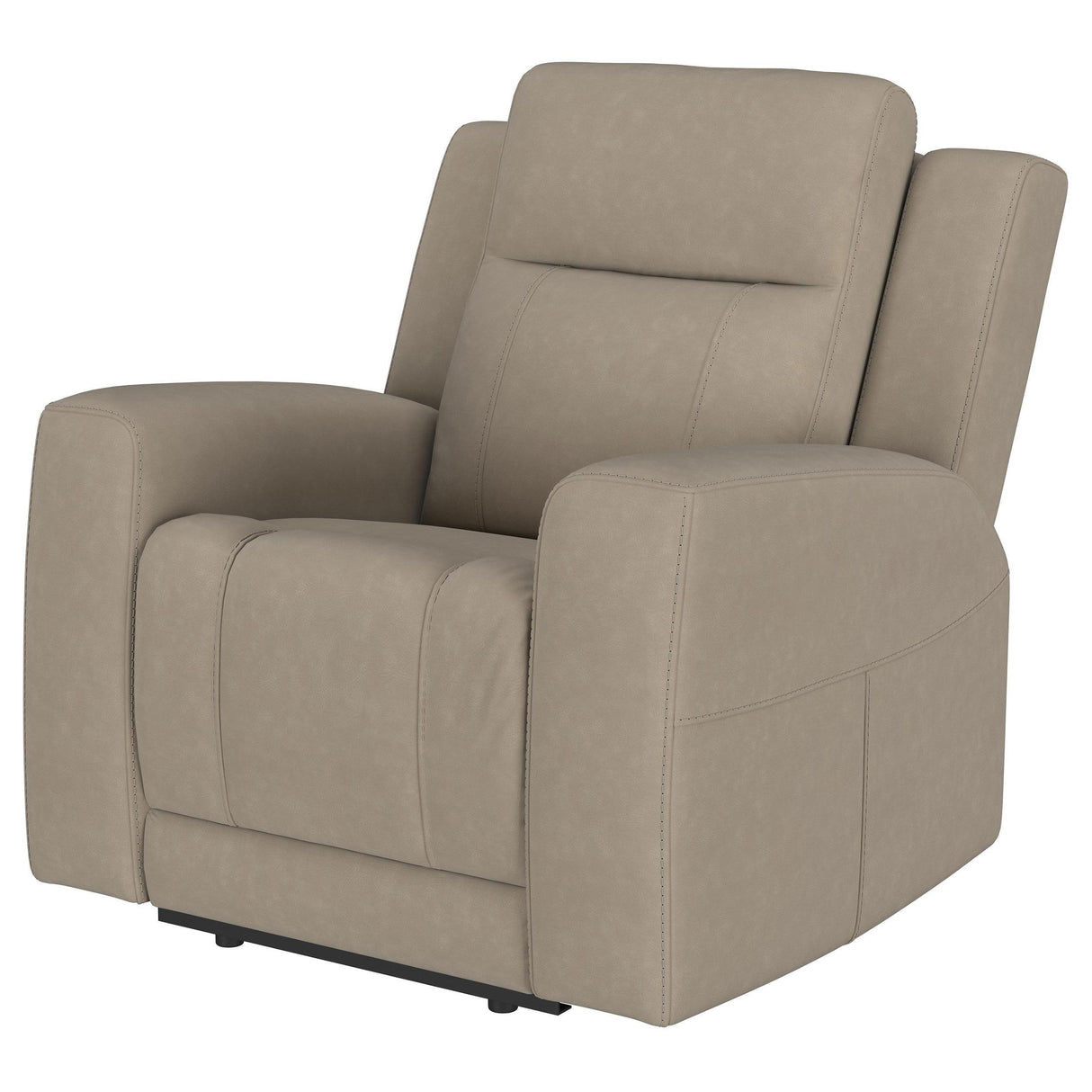 Brentwood Taupe Upholstered Recliner Chair by Coaster at Eve Furniture