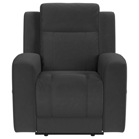 Brentwood Upholstered Recliner Chair Dark Charcoal