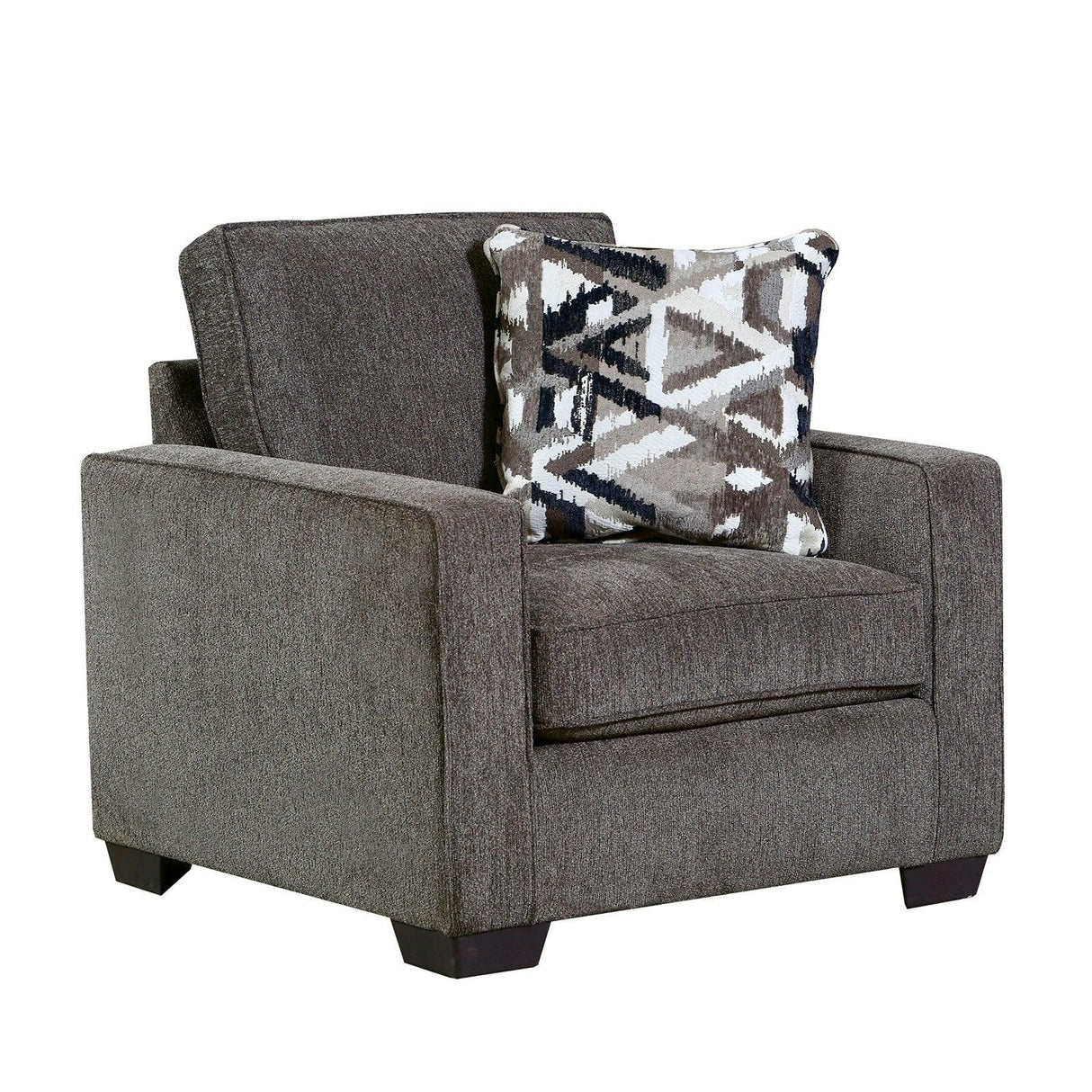 Brentwood Gray Chair by Furniture of America at Eve Furniture