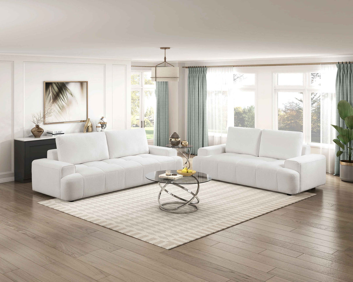 Brera Beige 3-Piece Living Room Set by Homelegance at Eve Furniture