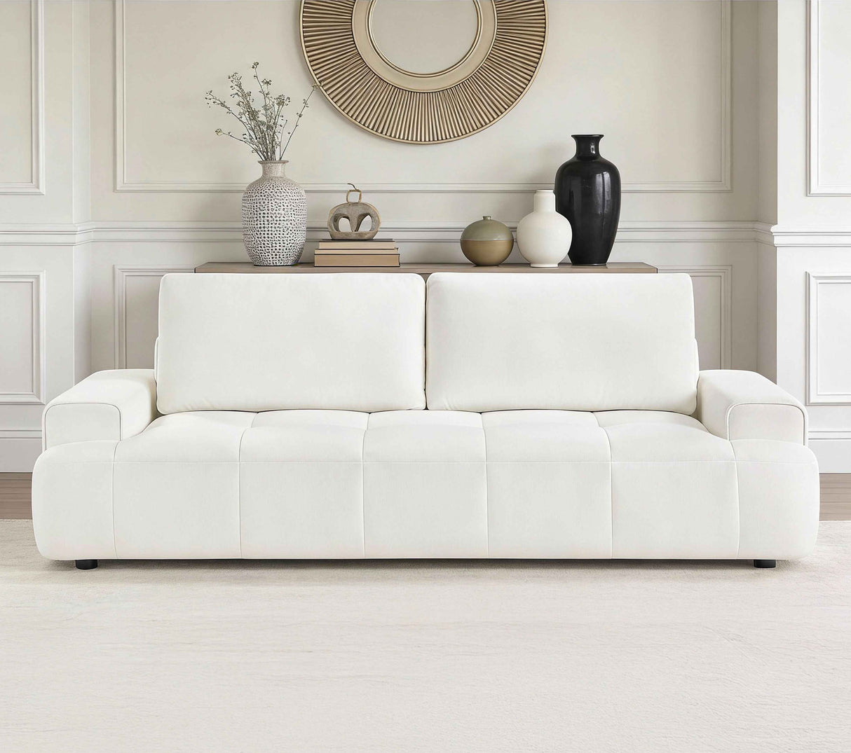 Brera Beige Sofa by Homelegance at Eve Furniture