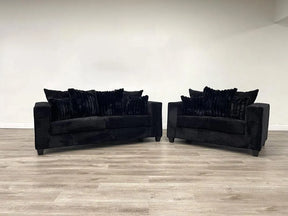 Bressilyn Black Sofa & Loveseat by Happy Homes at Eve Furniture