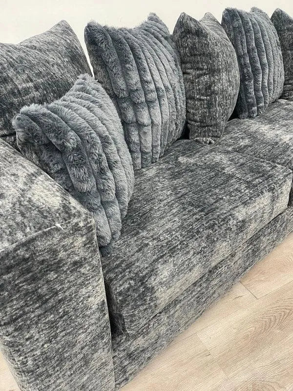 Bressilyn Charcoal Sofa & Loveseat by Happy Homes at Eve Furniture