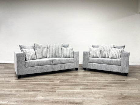 Bressilyn Grey Sofa & Loveseat by Happy Homes at Eve Furniture