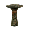 Breton 18" Side Table in Green Bidasar Marble by Home Trends & Design at Eve Furniture