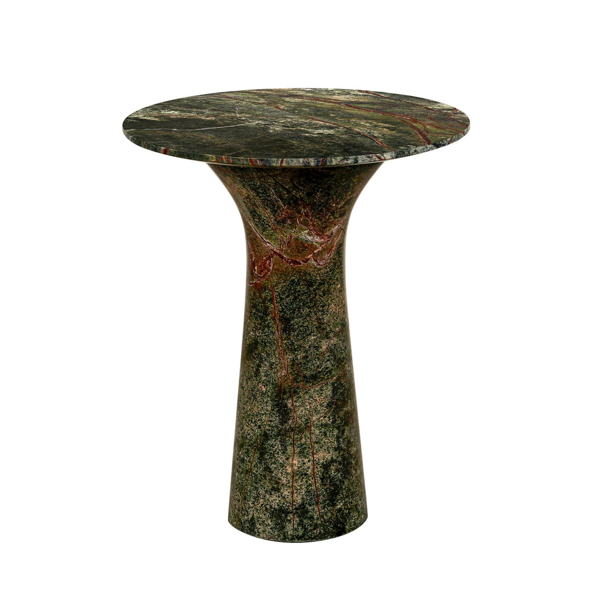 Breton 18" Side Table in Green Bidasar Marble by Home Trends & Design at Eve Furniture