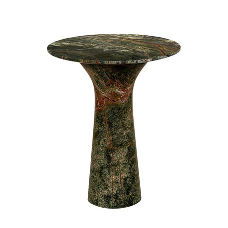 Breton 18" Side Table in Green Bidasar Marble by Home Trends & Design at Eve Furniture