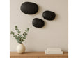 Breton Black Cast Aluminum Wall Sculpture (Set of 3) by MOES at Eve Furniture