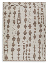 Brettler Beige/Brown Extra Large Rug by ASHLEY FURNITURE at Eve Furniture