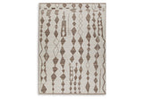 Brettler Beige/Brown Extra Large Rug by ASHLEY FURNITURE at Eve Furniture