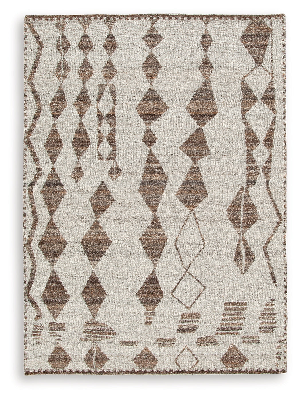 Brettler Beige/Brown Medium Rug by Ashley at Eve Furniture