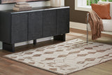 Brettler Beige/Brown Medium Rug by Ashley at Eve Furniture