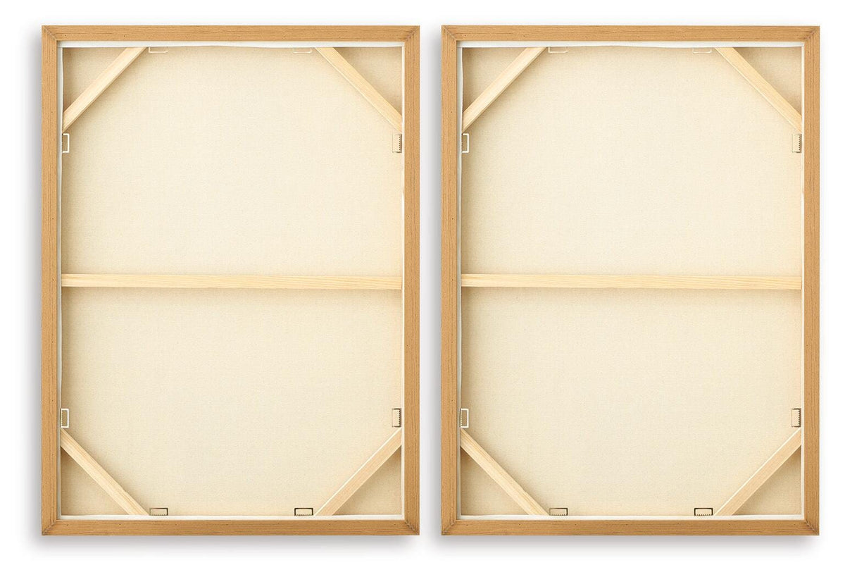Brettwarth Green/Blue/Yellow Wall Art, Set of 2 by Ashley at Eve Furniture