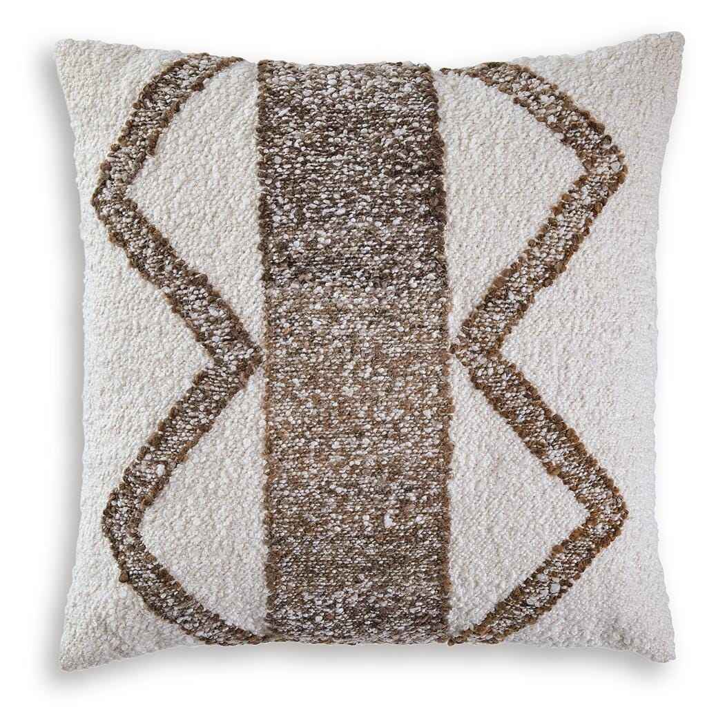 Brettwood Ivory/Brown Pillow by Ashley at Eve Furniture