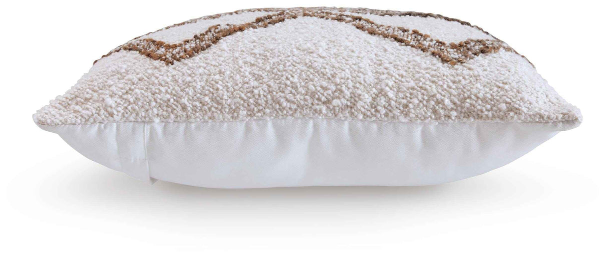 Brettwood Ivory/Brown Pillow by Ashley at Eve Furniture