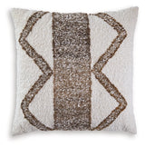 Brettwood Ivory/Brown Pillow (Set of 4) by Ashley at Eve Furniture