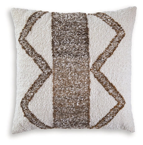 Brettwood Ivory/Brown Pillow (Set of 4) by Ashley at Eve Furniture