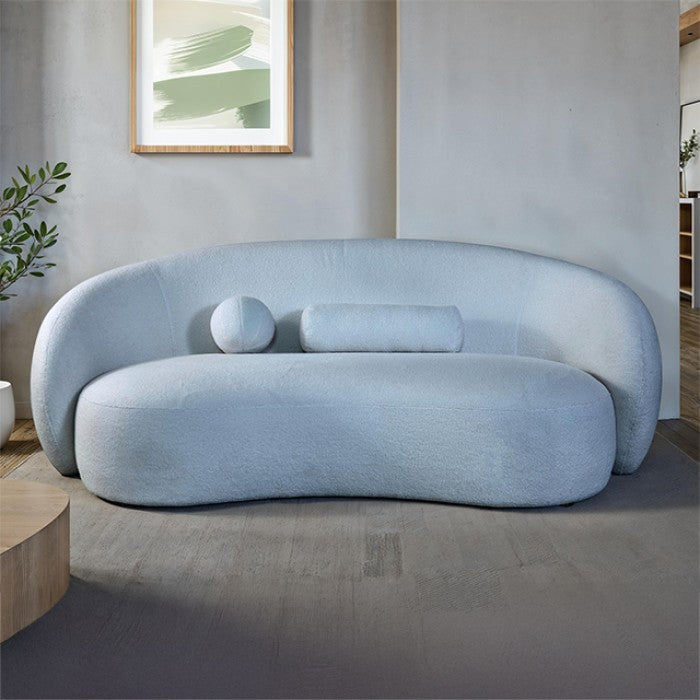 Brevik Poweder Blue Sofa by Furniture of America at Eve Furniture