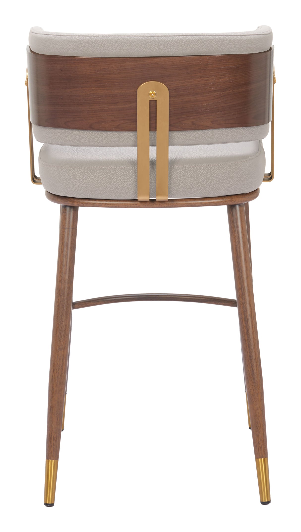 Brew Beige & Walnut Barstool by Zuomod at Eve Furniture