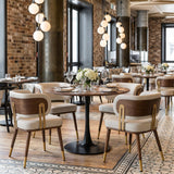 Brew Beige & Walnut Dining Chair by Zuomod at Eve Furniture
