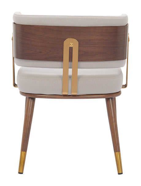 Brew Beige & Walnut Dining Chair by Zuomod at Eve Furniture