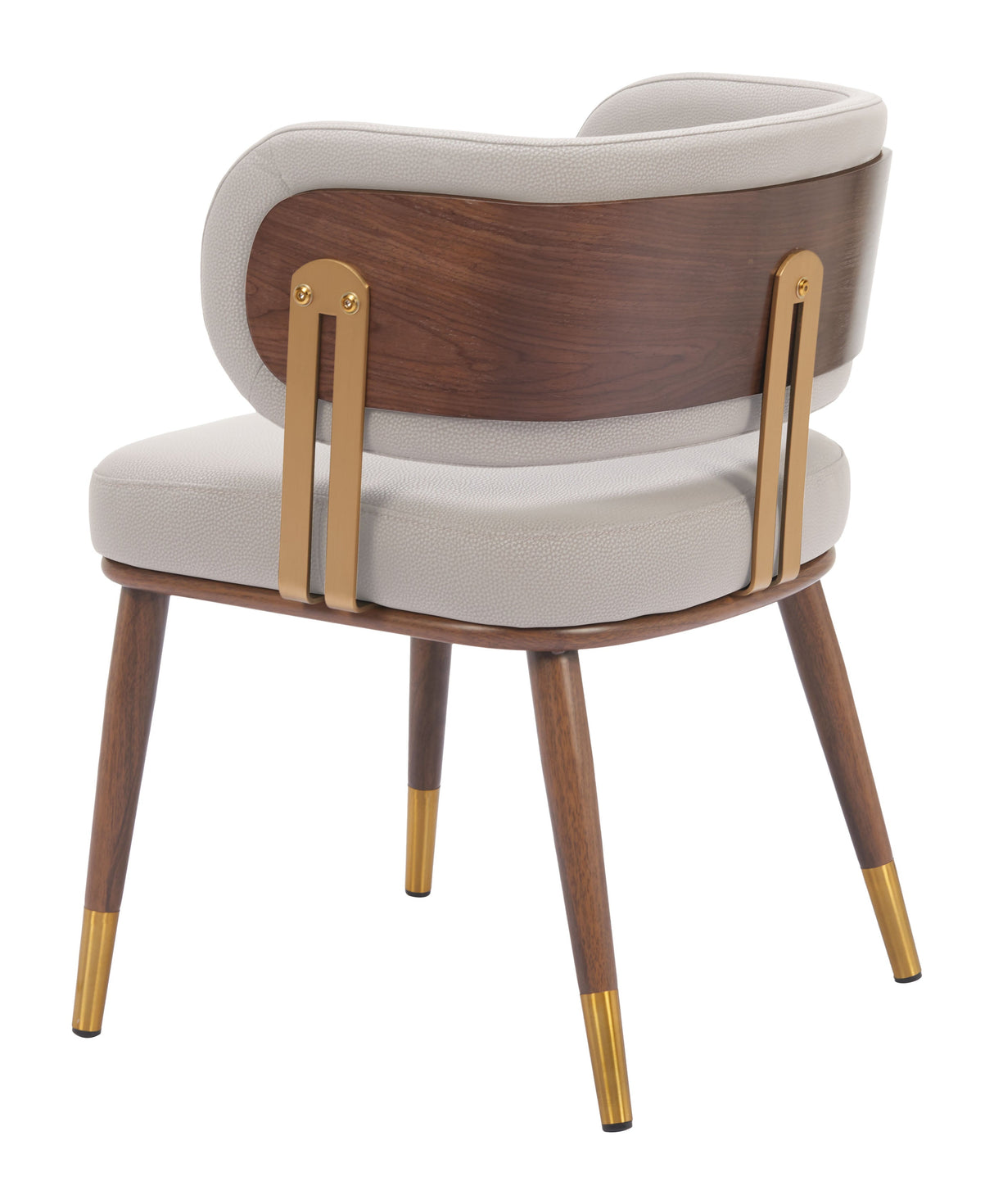 Brew Beige & Walnut Dining Chair by Zuomod at Eve Furniture