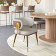 Brew Beige & Walnut Dining Chair by Zuomod at Eve Furniture