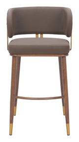 Brew Brown & Walnut Barstool by Zuomod at Eve Furniture