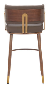 Brew Brown & Walnut Barstool by Zuomod at Eve Furniture