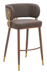Brew Brown & Walnut Barstool by Zuomod at Eve Furniture