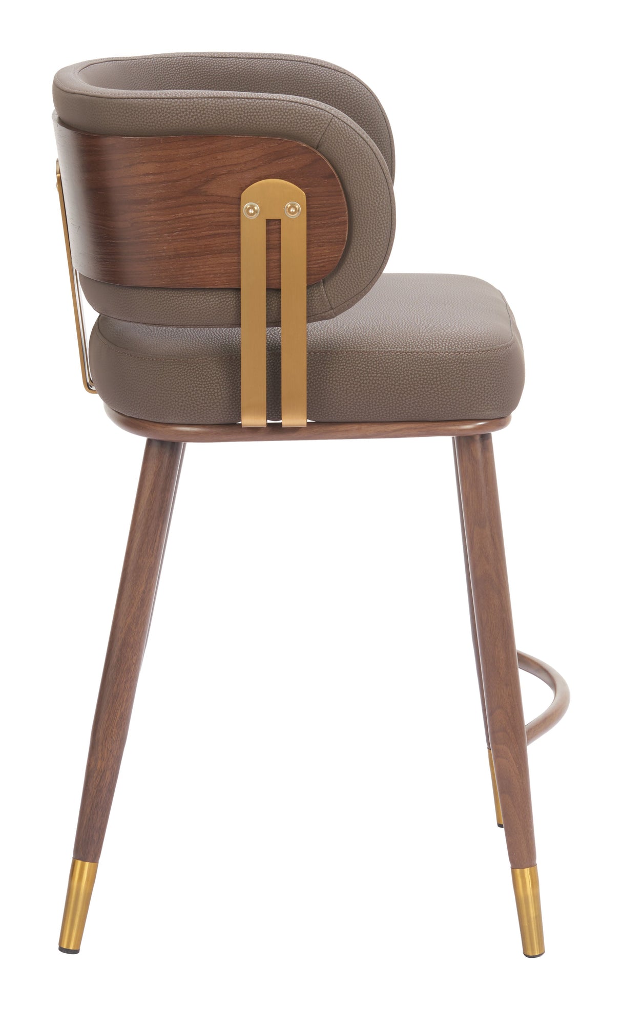 Brew Brown & Walnut Counter Stool by Zuomod at Eve Furniture