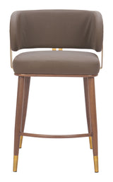 Brew Brown & Walnut Counter Stool by Zuomod at Eve Furniture