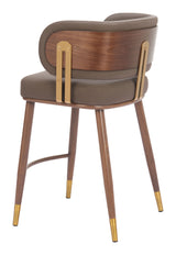 Brew Brown & Walnut Counter Stool by Zuomod at Eve Furniture