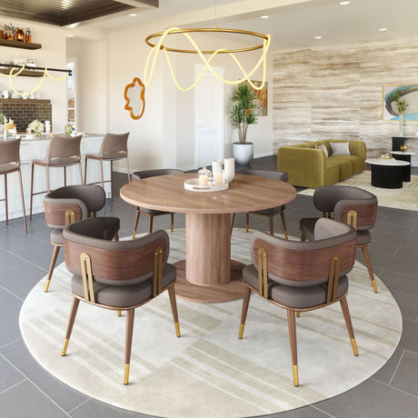 Brew Brown & Walnut Dining Chair by Zuomod at Eve Furniture