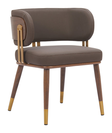 Brew Brown & Walnut Dining Chair by Zuomod at Eve Furniture