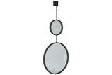 Brewer Black Accent Mirror by Ashley at Eve Furniture